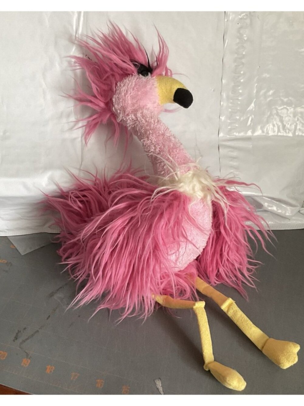 ☆ ~JELLYCAT LONDON 12" FENELLA FLAMINGO PINK PLUSH STUFFED ANIMAL RETIRED~ ☆